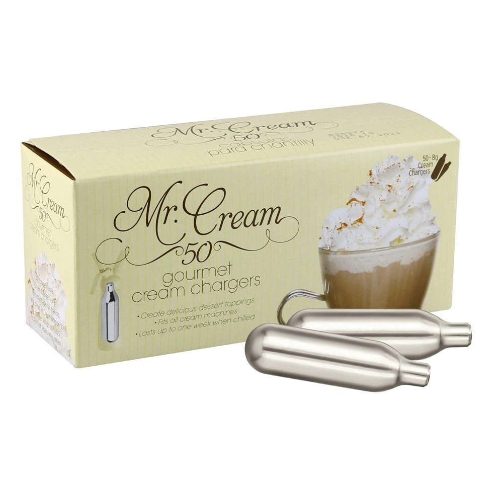 MR CREAM WHIP- CREAM CHARGERS 12 BX OF 50 PACK   (Culinary/Food Purposes Only)