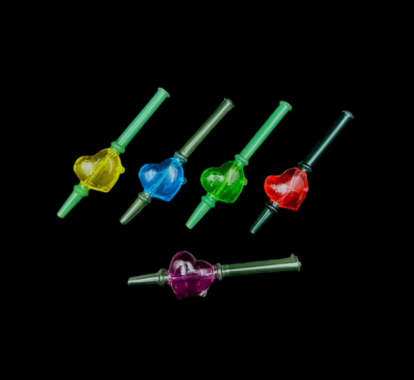 NECTOR COLLECTOR GLYCRIN HEART SHAPE STRAW