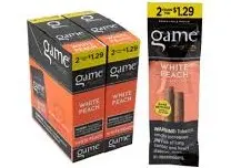 [Q-2058-06] GAME CIGARILLOS 2/$1.29 (White Peach)