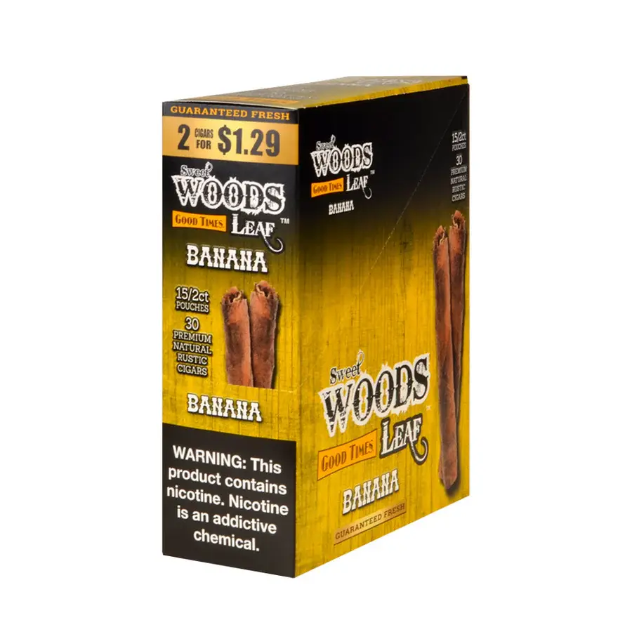 [Q-2276-04] GOOD TIMES SWEET WOODS LEAF 2/1.29 15/2PK (Banana)