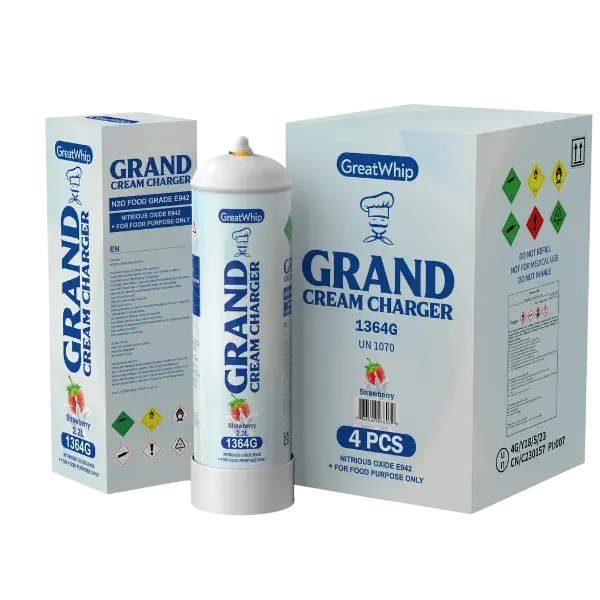 [Q-2292-05] GREAT WHIP 1364G N2O TANKS 2.2L FLAVOR 4PK (Strawberry)