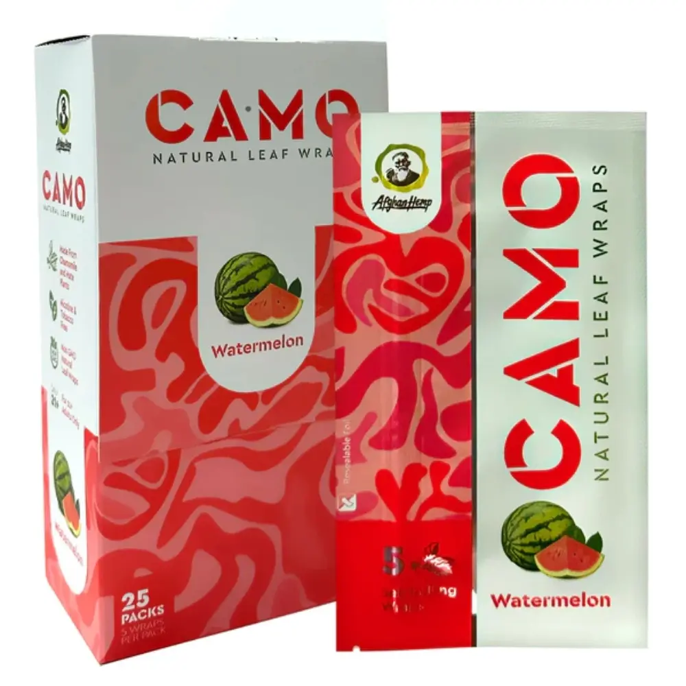 [Q-1544-13] CAMO LEAF WRAP 25/5PK (Watermelon)
