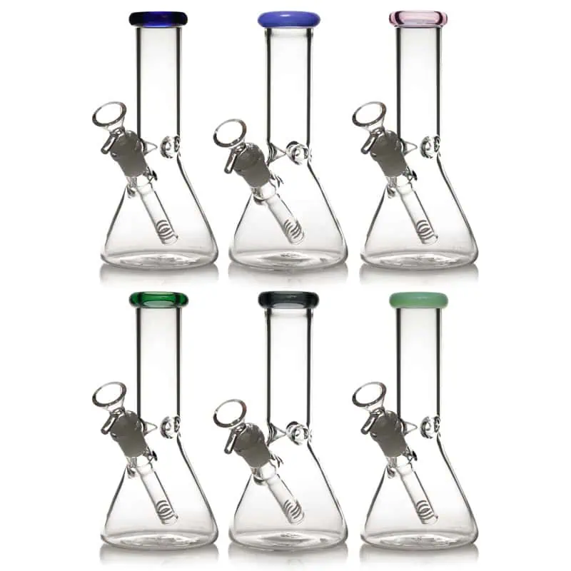 WATERPIPE 8" MULTI COLOR BEAKER