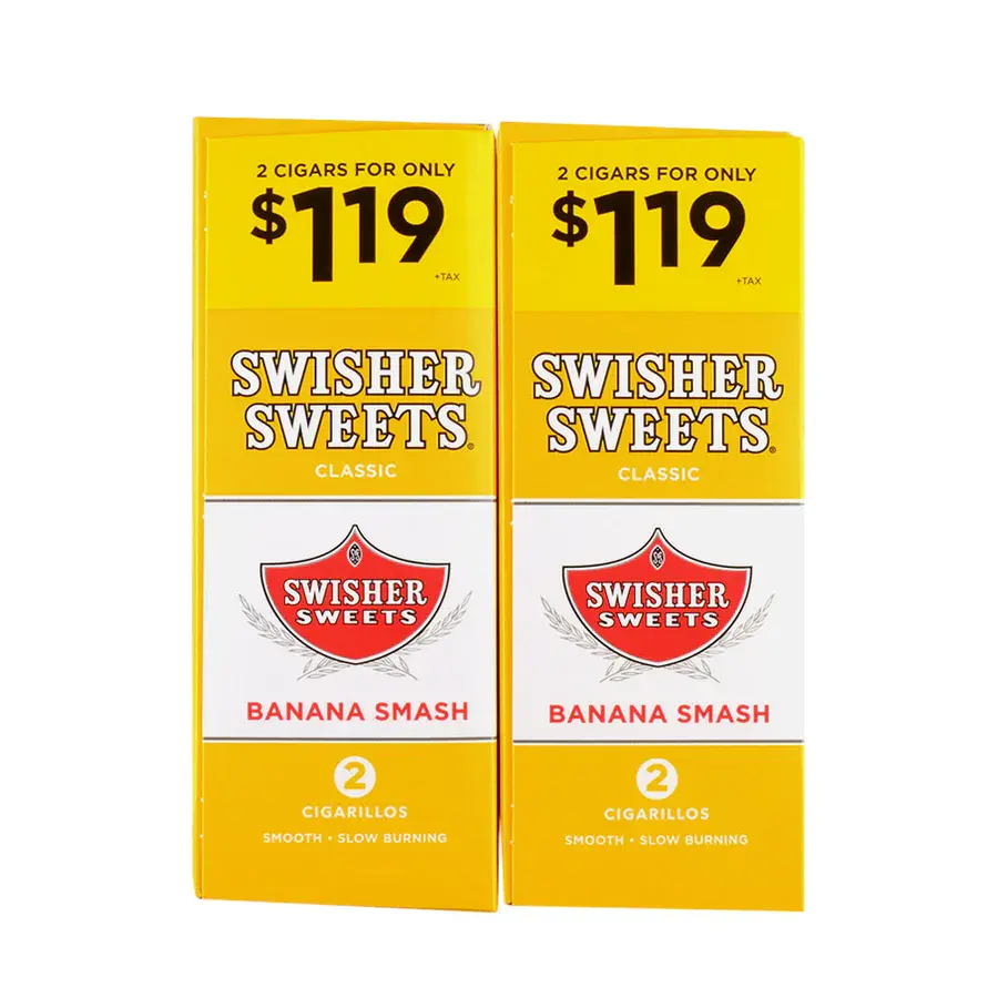 [Q-3644-14] SWISHER SWEET 2/1.19 30/2PK (Banana Smash)