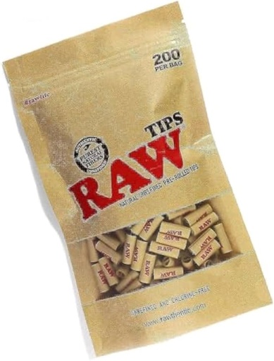 [Q-3198-01] RAW PRE-ROLLED TIPS (TIPS IN BAG 200CT)