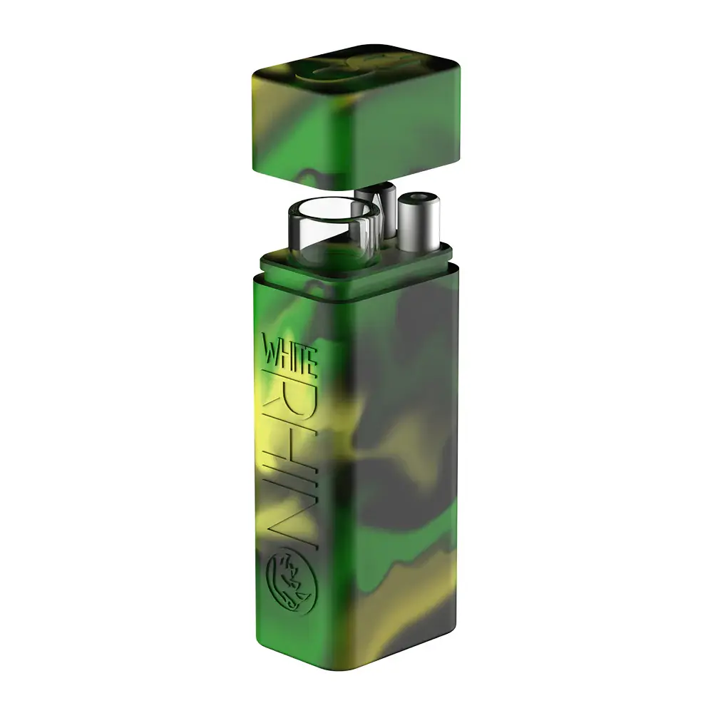 [Q-4044] WHITE RHINO SILICONE DUGOUT ORIGINAL  (GREEN BLACK)