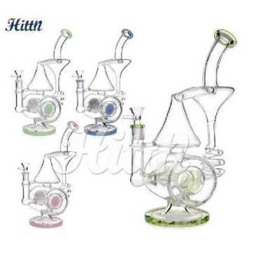  Recycler Bong 13.3" with 14mm bowl mixed colors