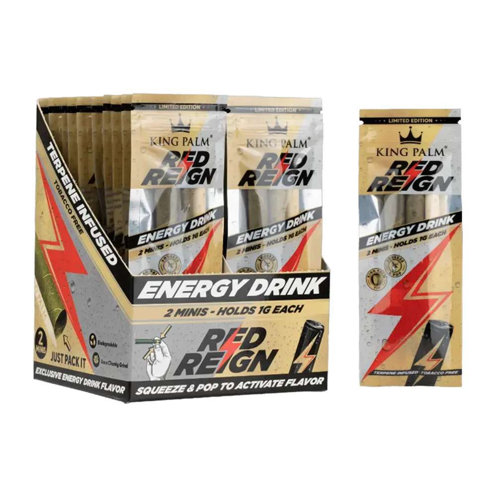 [Q-4546-05] KING PALM CONES MINI 2PK 20CT  (RED REIGN)