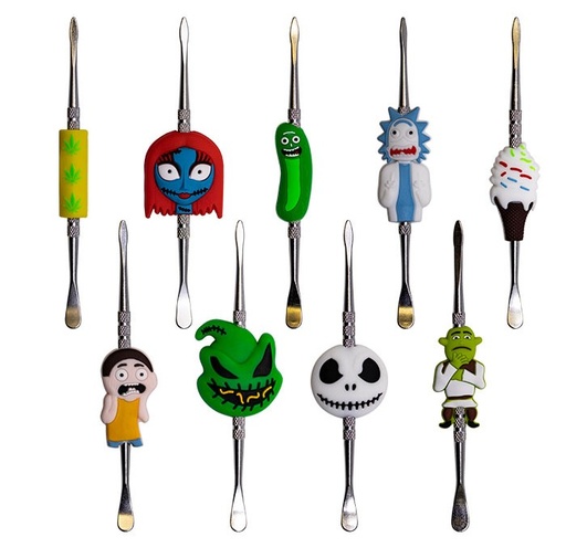 [Q-2843-06] METAL DABBER CONTAINER 30CT MULTI DESIGN (Skeleton Mix)