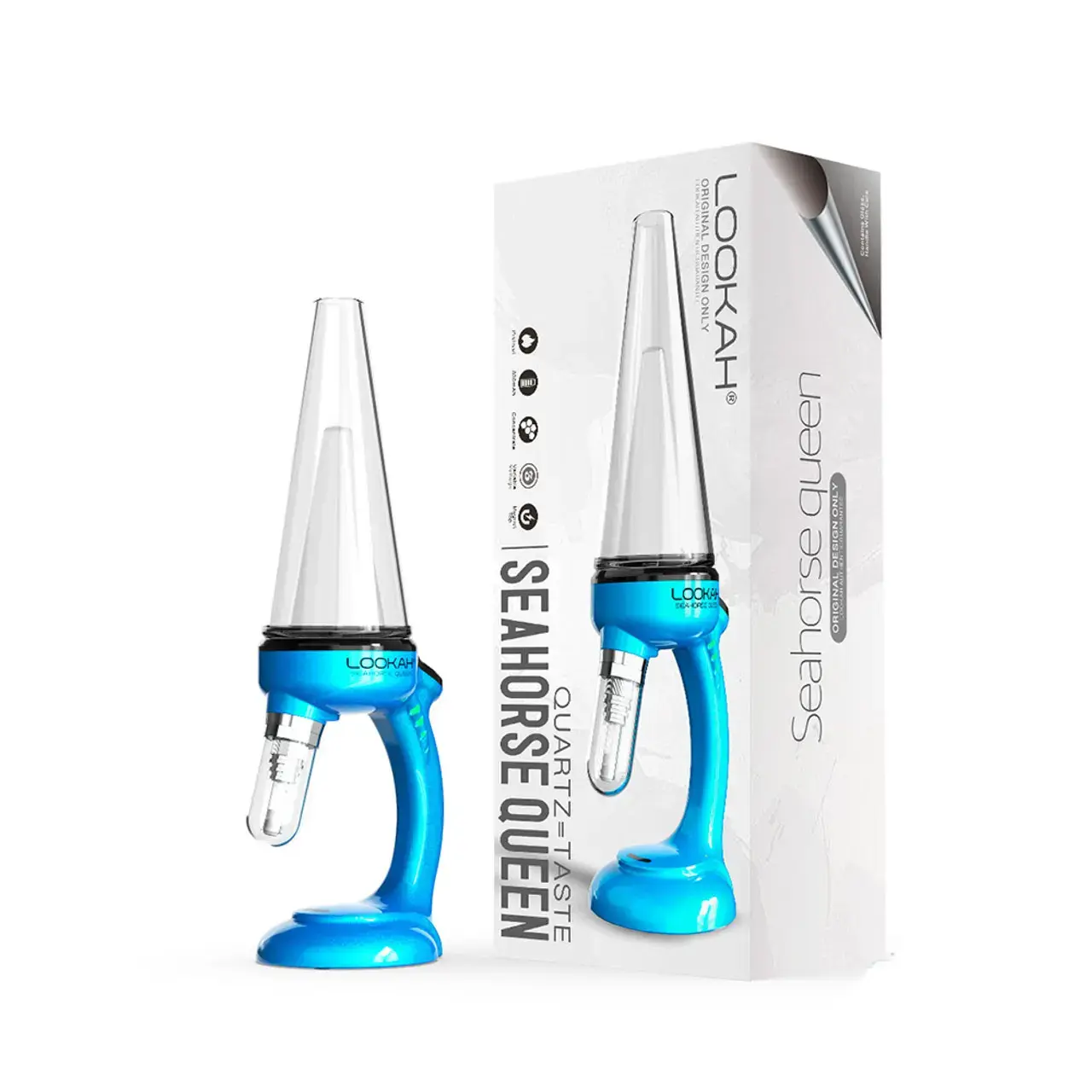 [Q-4782-05]  Lookah Seahorse Queen 800mAh VV Electric Nectar Collector (Blue)