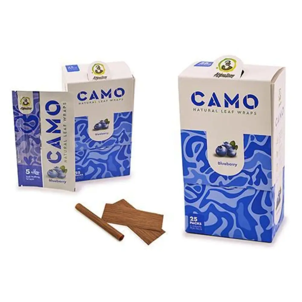 [Q-1544-18] CAMO LEAF WRAP 25/5PK (PINEAPPLE)