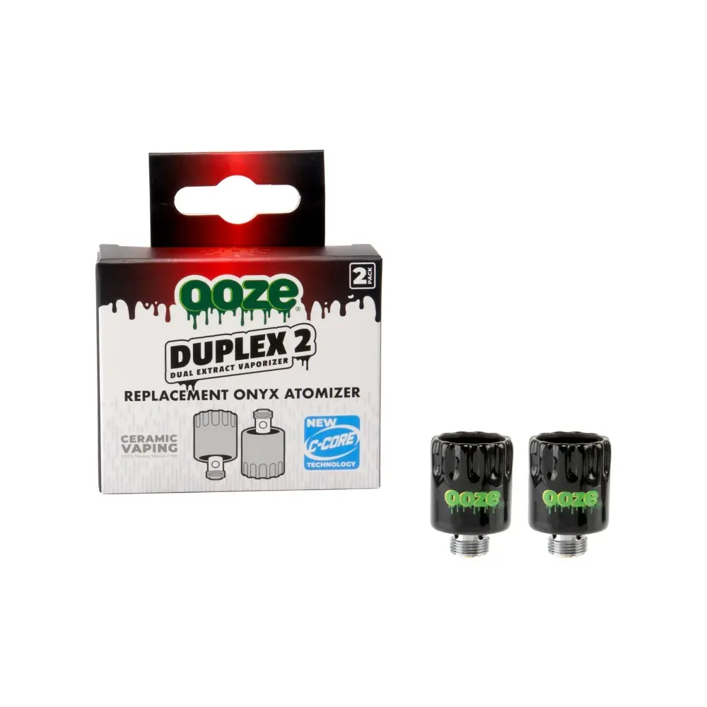 [Q-4853-01] Ooze Duplex 2 Dual Extract Vaporizer Replacement Onyx Atomizer (2PK)