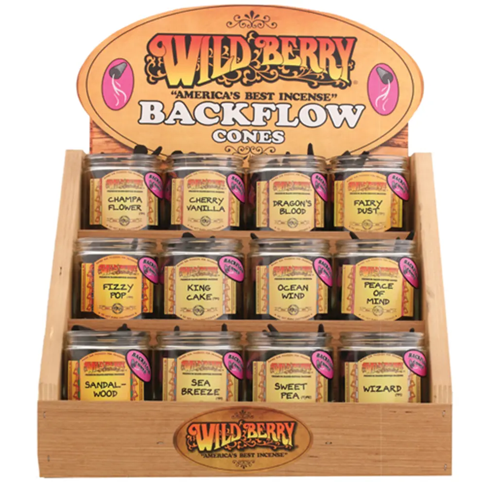 [Q-4059-13] WILD BERRY BACKFLOW CONE (Cininamon)