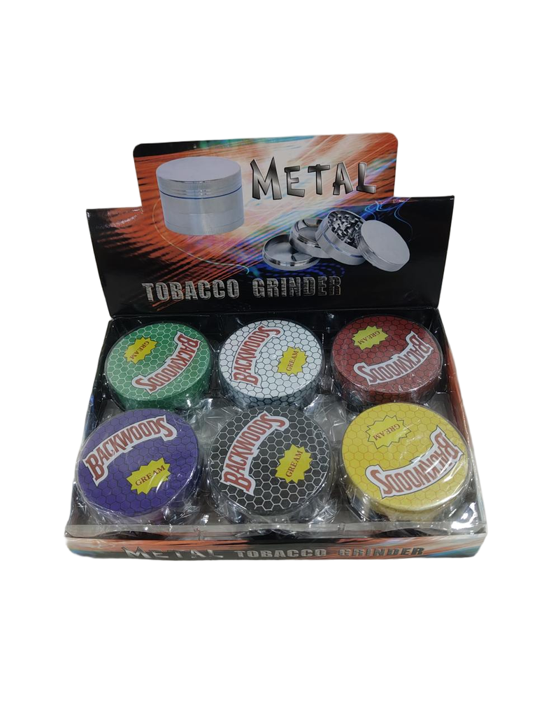 Grinder Zinc 63MM Half Printed Mix 6PK