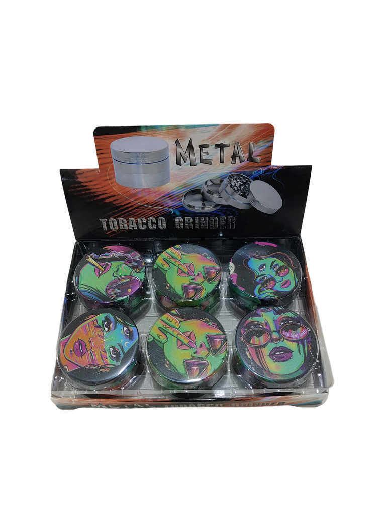 Grinder Zinc 63MM Full Print Lady 6PK