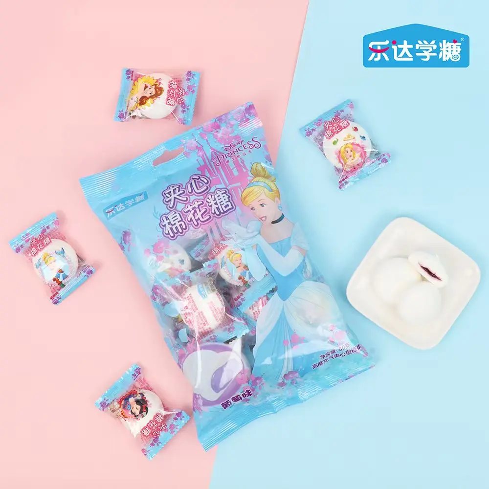 [Q-4981-02] Exotic Disney Princess Marshmallow 80G 4PK (Grape)
