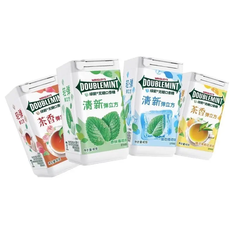 [Q-5010-05] Exotic Double Mint Five5 Sugarless Gum 40G 6PK (Iced lime)