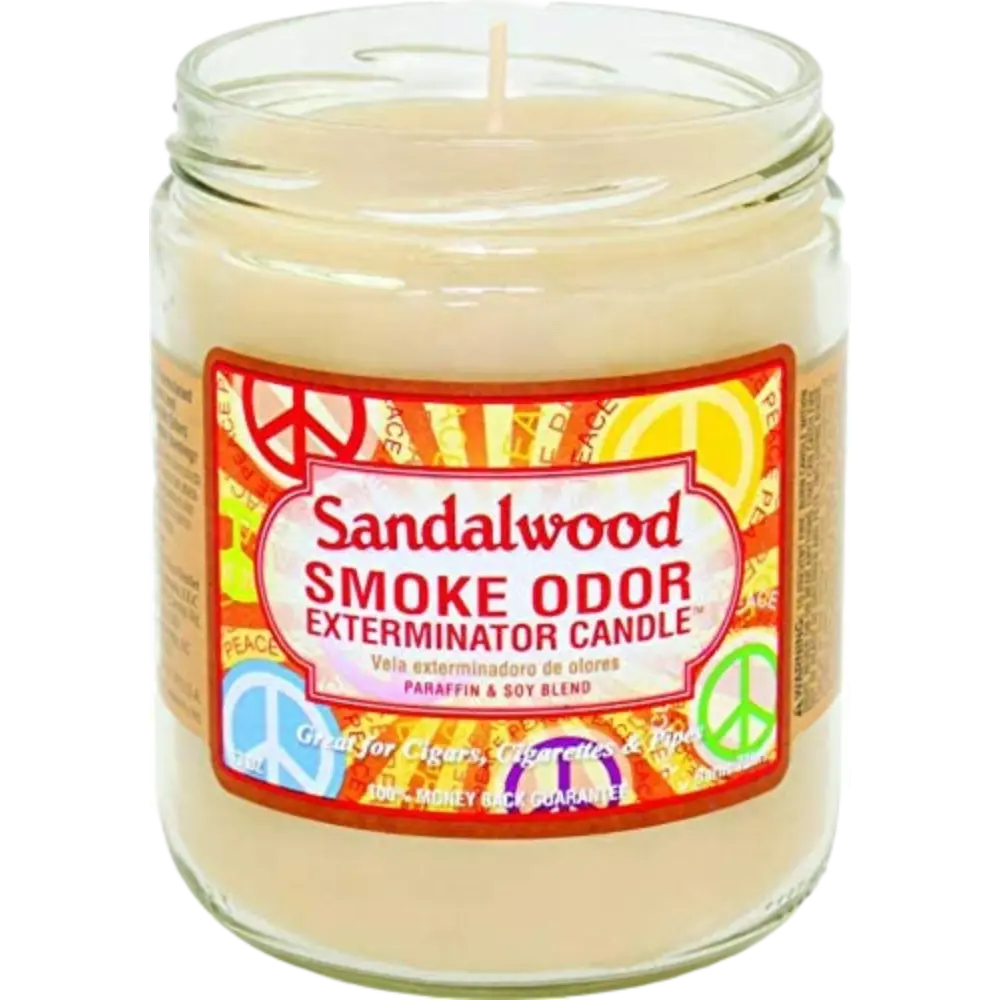 [Q-3568-20] SMOKE ODOR CANDLE 13OZ (Sandlwood)