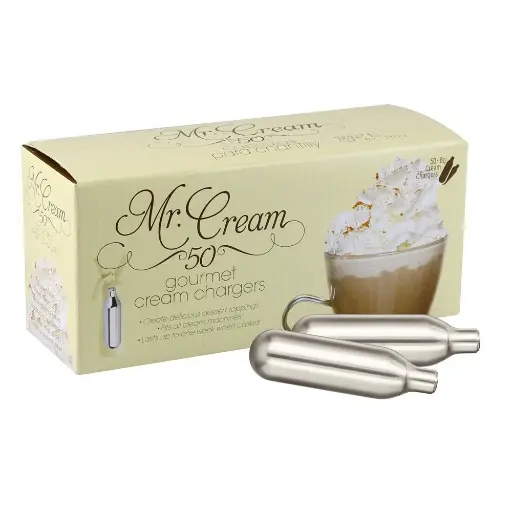 [Q-2879] MR CREAM WHIP- CREAM CHARGERS 12 BX OF 50 PACK   (Culinary/Food Purposes Only)