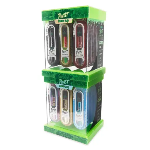 [Q-3019] OOZE TWIST SLIM PEN 2.0 - ASSORTED COLORS - (48 COUNT DISPLAY)