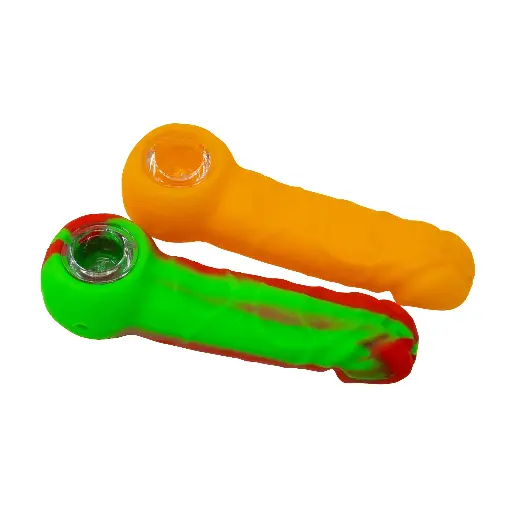 [Q-3410] SILICONE HAND PIPE - MEN GENTILE