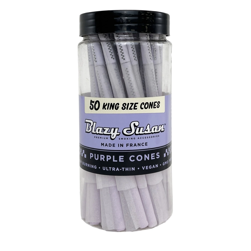 [Q-1421] BLAZY SUSAN PURPLE CONES - KING SIZE 50CT/JAR