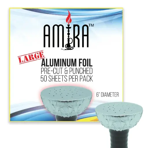 [Q-2613] HOOKAH LARGE PRE-PUNCHED FOILS 50 SHEETS 24pk