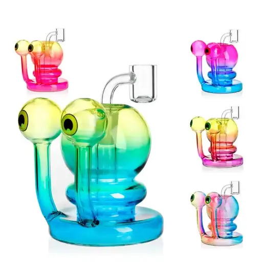 [Q-4003] WATERPIPIE 4.2" EYEPOP SNAIL MIXED COLOR