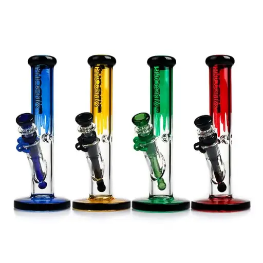 [Q-3868] WATERPIPE 10" THICK BOTTOM MULTI COLOR