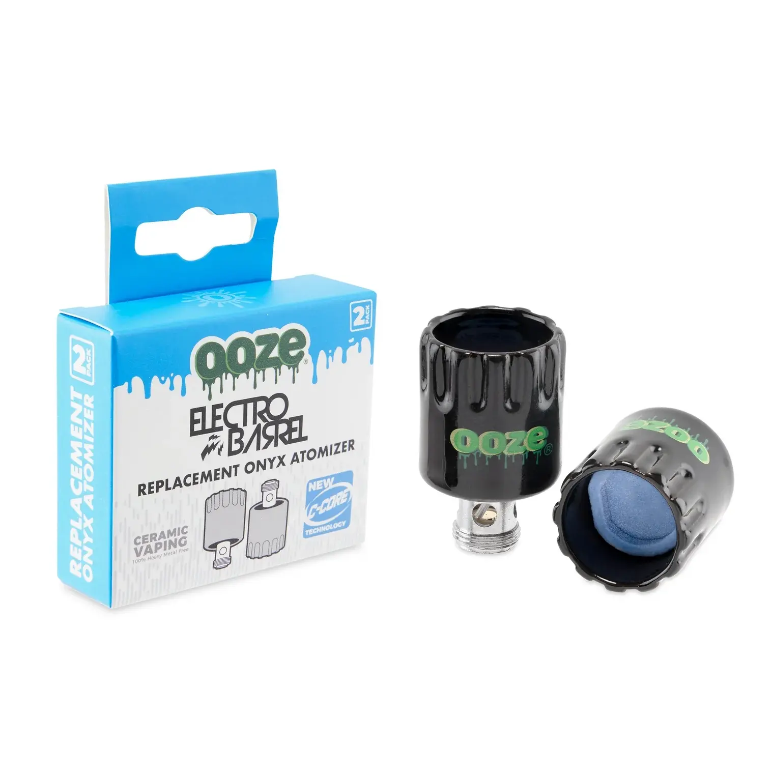 [Q-4854] Ooze Electro Barrel Onyx Atomizers 2pk