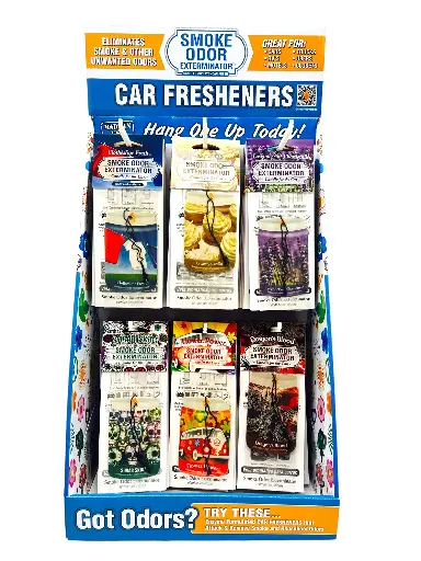 [Q-4857] SMOKE ODOR Car Freshener Display Kit 72 Unit