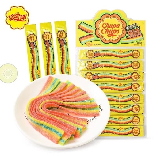 [Q-4988] Exotic Chupa  Chups Sour Bar Jelly 32 Salice 4PK